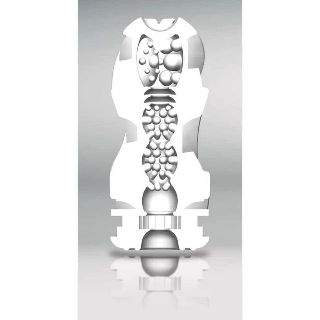 Masturbator "TENGA Air Tech" - mit strukturiertem Innenleben & Gleitgelprobe 15.5 cm (silber) - loveiu.ch