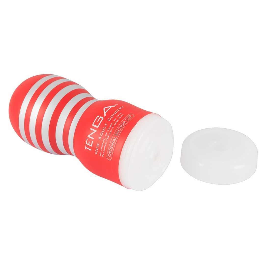 Masturbator "TENGA Original Vacuum Cup" - Deep Throat Feeling 15.5 cm (rot) - loveiu.ch