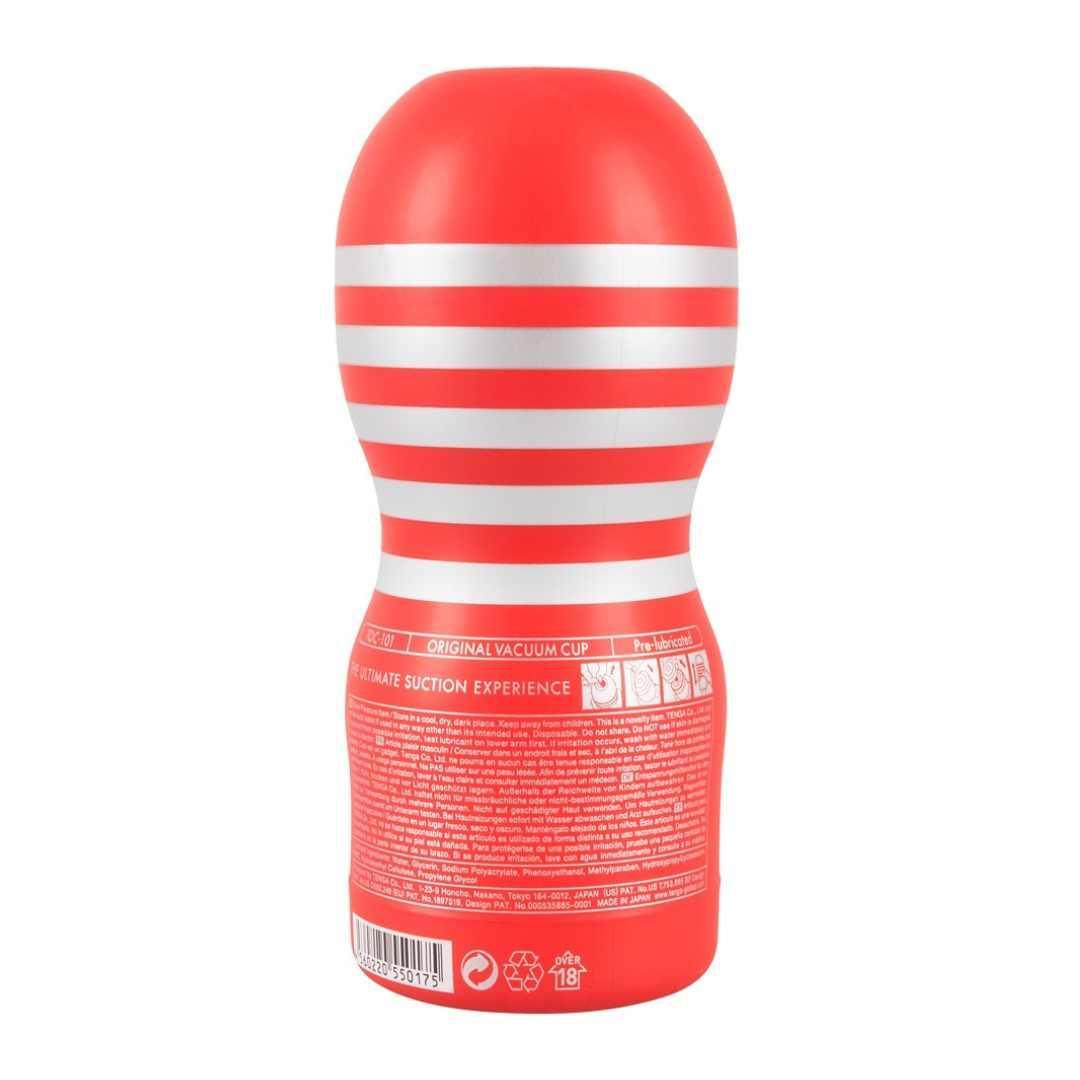 Masturbator "TENGA Original Vacuum Cup" - Deep Throat Feeling 15.5 cm (rot) - loveiu.ch