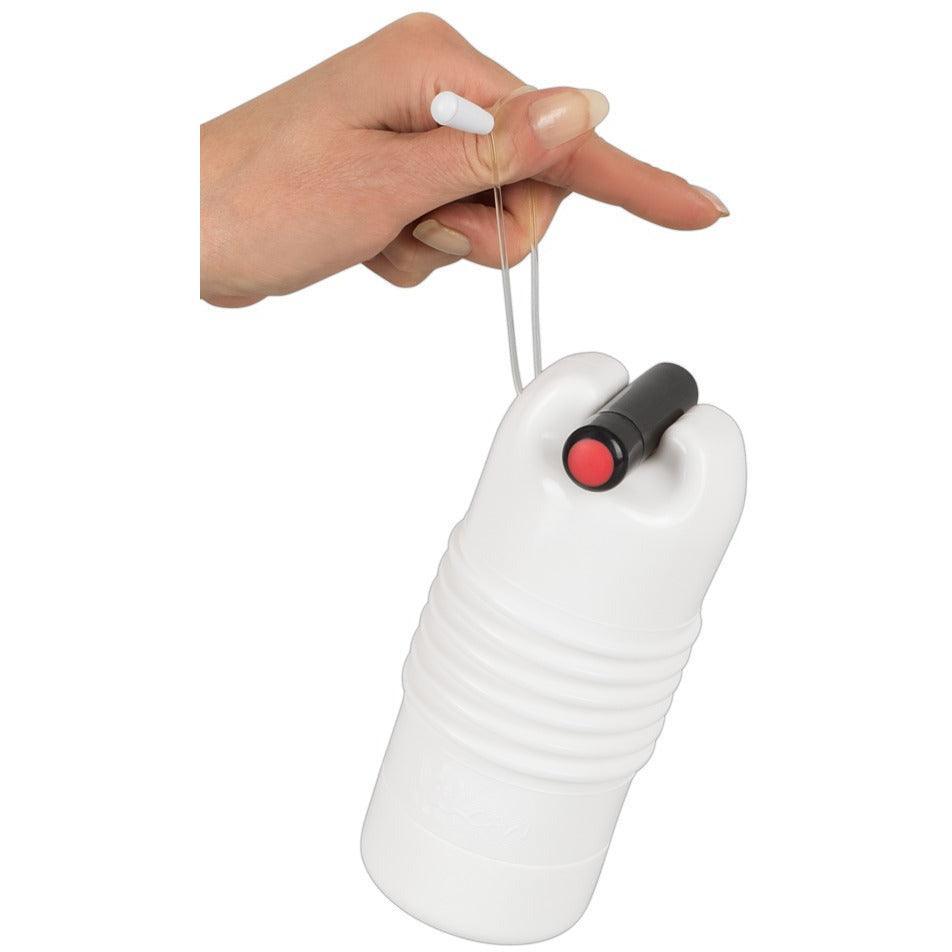 Masturbator "Vulcan Tight Vagina Vibrating" mit Minivibrator - eng anliegende Vaginaform 15 cm (transparent) - loveiu.ch