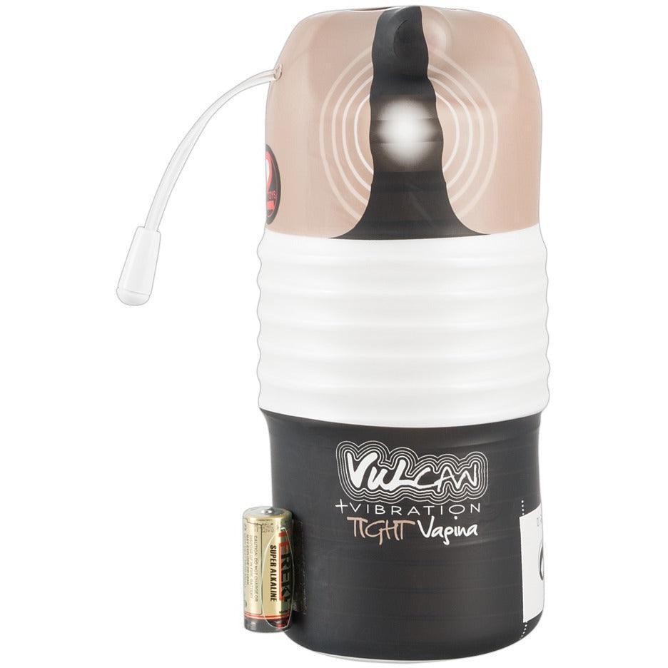 Masturbator "Vulcan Tight Vagina Vibrating" mit Minivibrator - eng anliegende Vaginaform 15 cm (transparent) - loveiu.ch