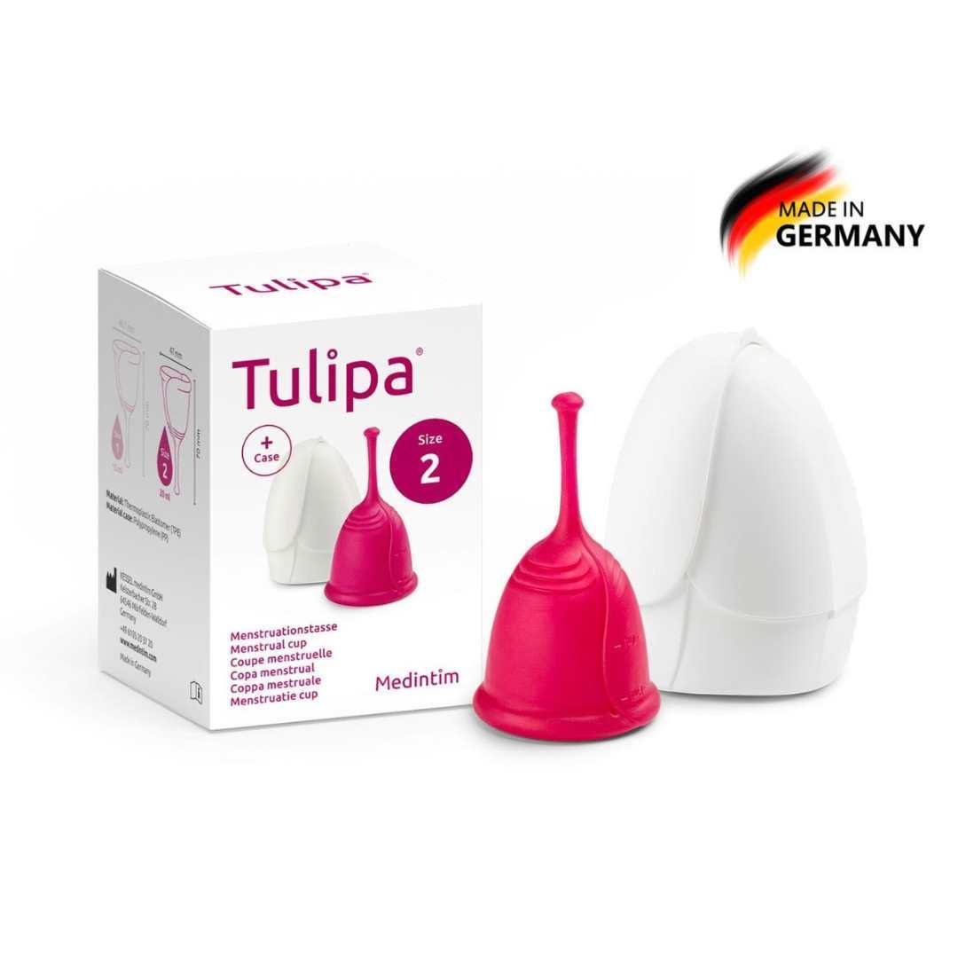 Menstruationstasse "Tulipa" latexfrei - Grösse 2 (20ml) - loveiu.ch