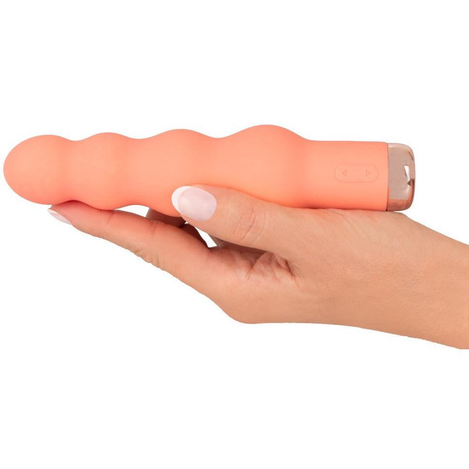 Vibrator "Mini Beads" aus Silikon - Kugeldesign Soft-Touch-Textur 13 cm von peachy - loveiu.ch