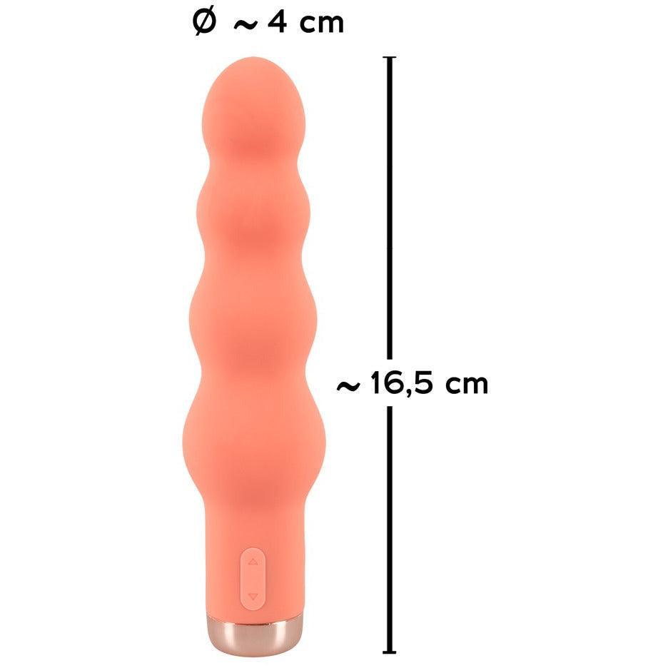 Vibrator "Mini Beads" aus Silikon - Kugeldesign Soft-Touch-Textur 13 cm von peachy - loveiu.ch