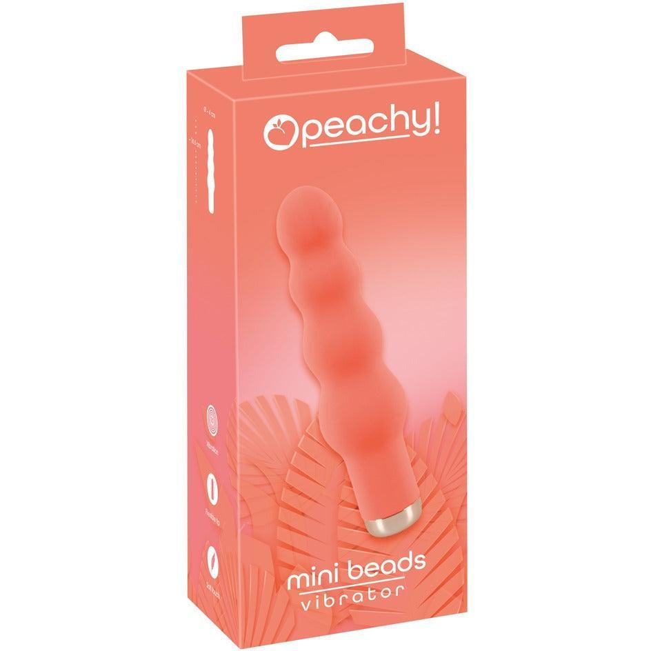 Vibrator "Mini Beads" aus Silikon - Kugeldesign Soft-Touch-Textur 13 cm von peachy - loveiu.ch