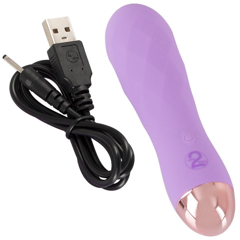 Minivibrator "Cuties" aus Silikon - reizend & klein 12.5 cm (lila) - loveiu.ch