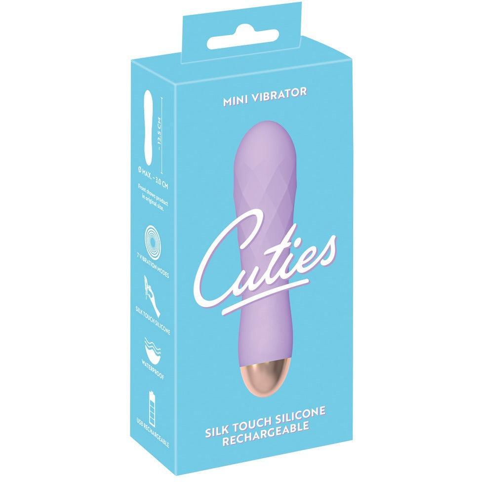 Minivibrator "Cuties" aus Silikon - reizend & klein 12.5 cm (lila) - loveiu.ch