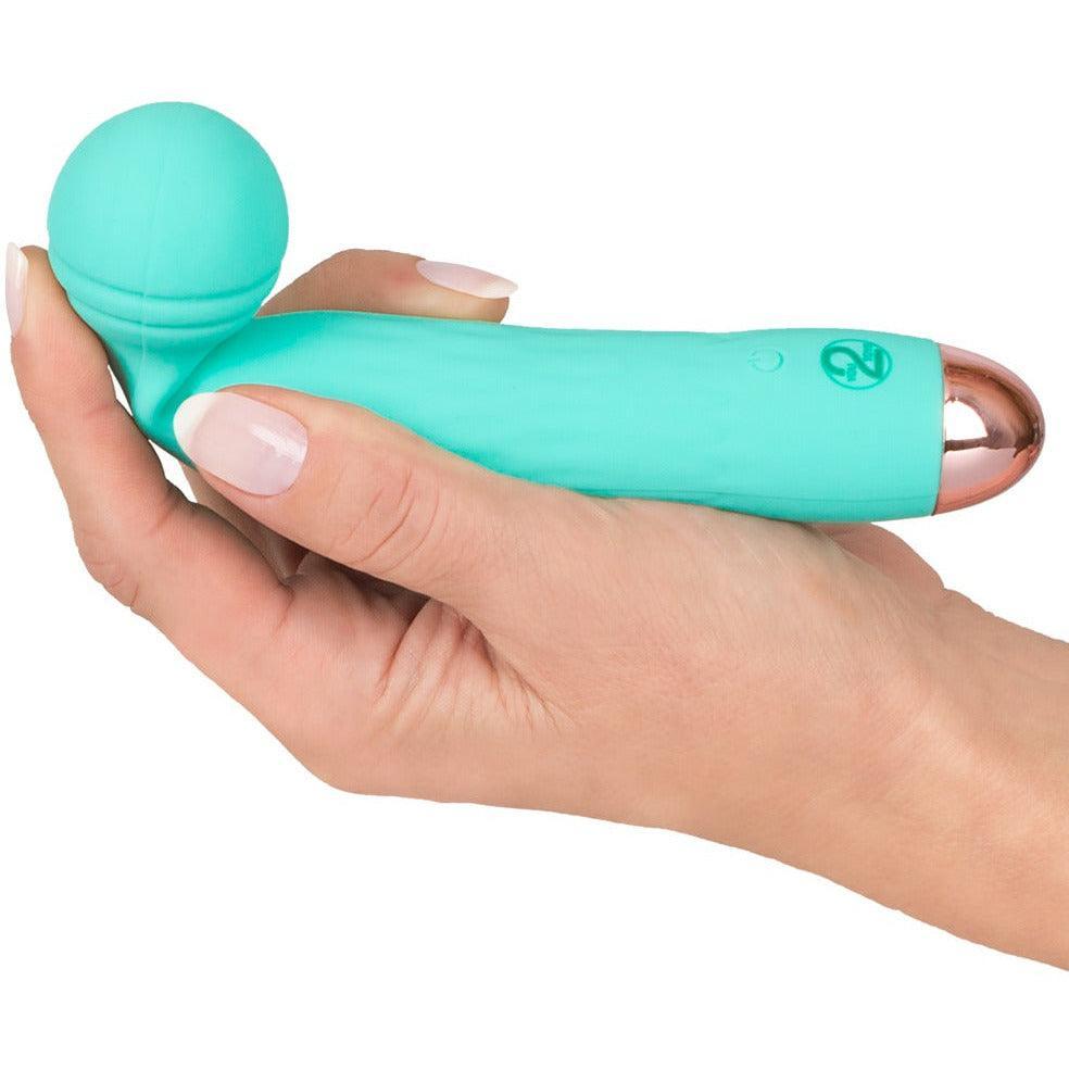 Minivibrator "Cuties" aus Silikon - beweglicher Massagekopf 17.2 cm (mint) - loveiu.ch