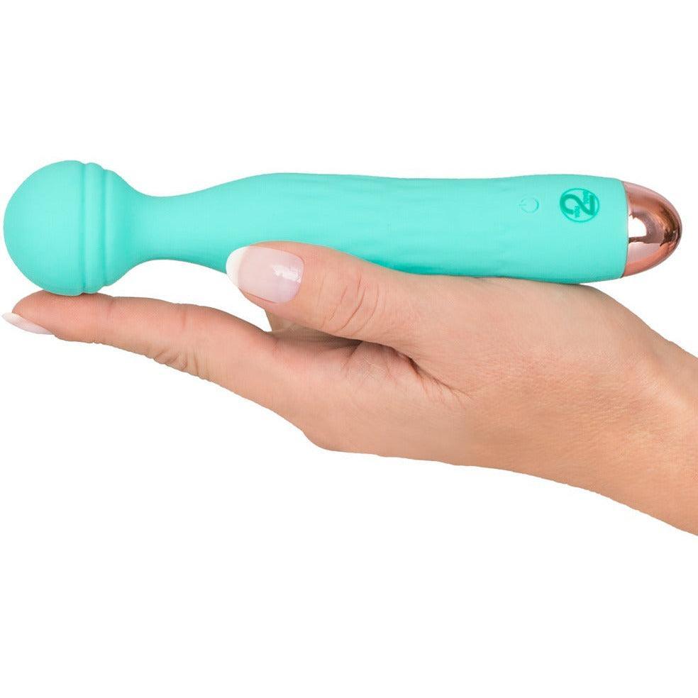 Minivibrator "Cuties" aus Silikon - beweglicher Massagekopf 17.2 cm (mint) - loveiu.ch