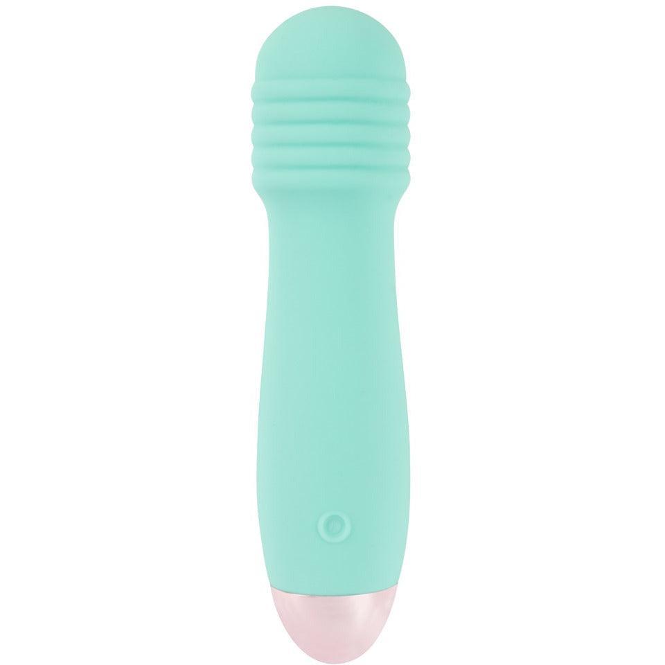 Minivibrator "Cuties" aus Silikon - gerillt & klein 12.9 cm (türkis) - loveiu.ch