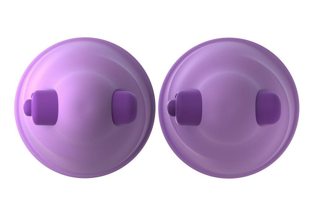 Nippelsauger "hers" aus Silikon - mit Vibratoren Ø 5.8 cm (lila) - loveiu.ch