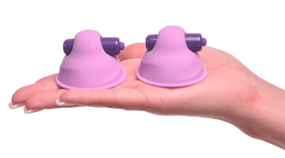 Nippelsauger "hers" aus Silikon - mit Vibratoren Ø 5.8 cm (lila) - loveiu.ch