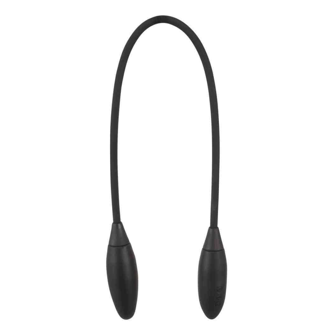 Paarvibrator "Couple's Double" aus Silikon - für die zweifache Stimulation 65 cm (schwarz) - loveiu.ch
