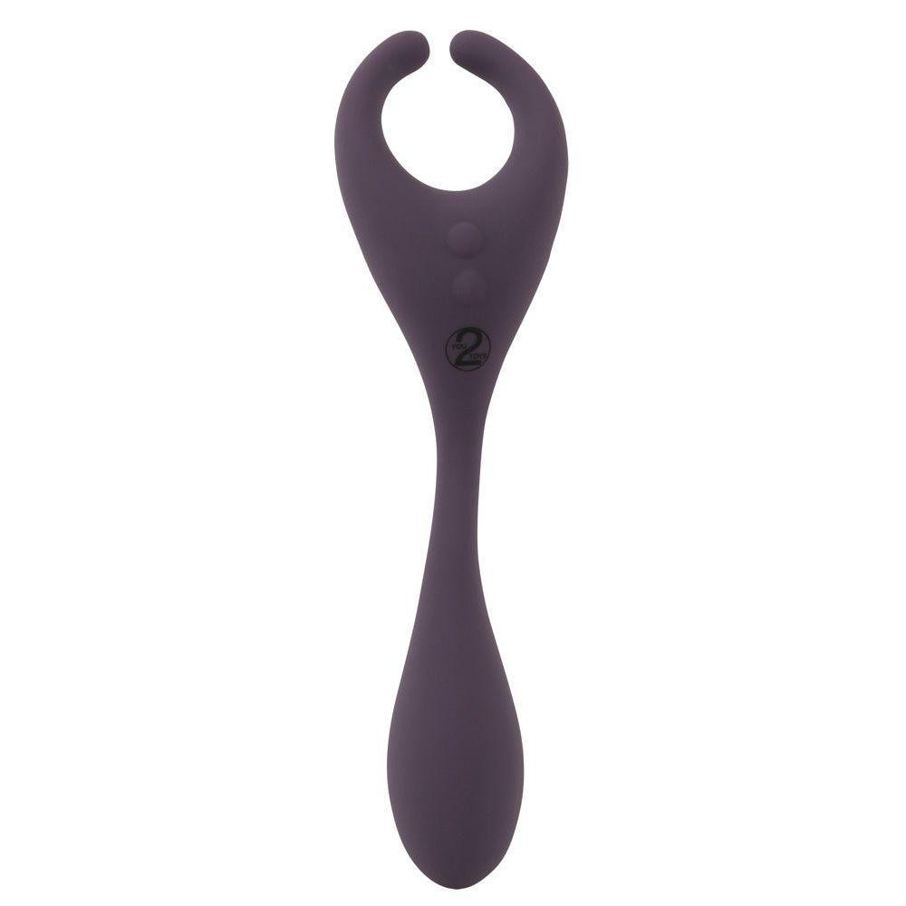 Paarvibrator "Remote Controlled" aus Silikon - mit Fernbedienung 18.5 cm (violett) - loveiu.ch