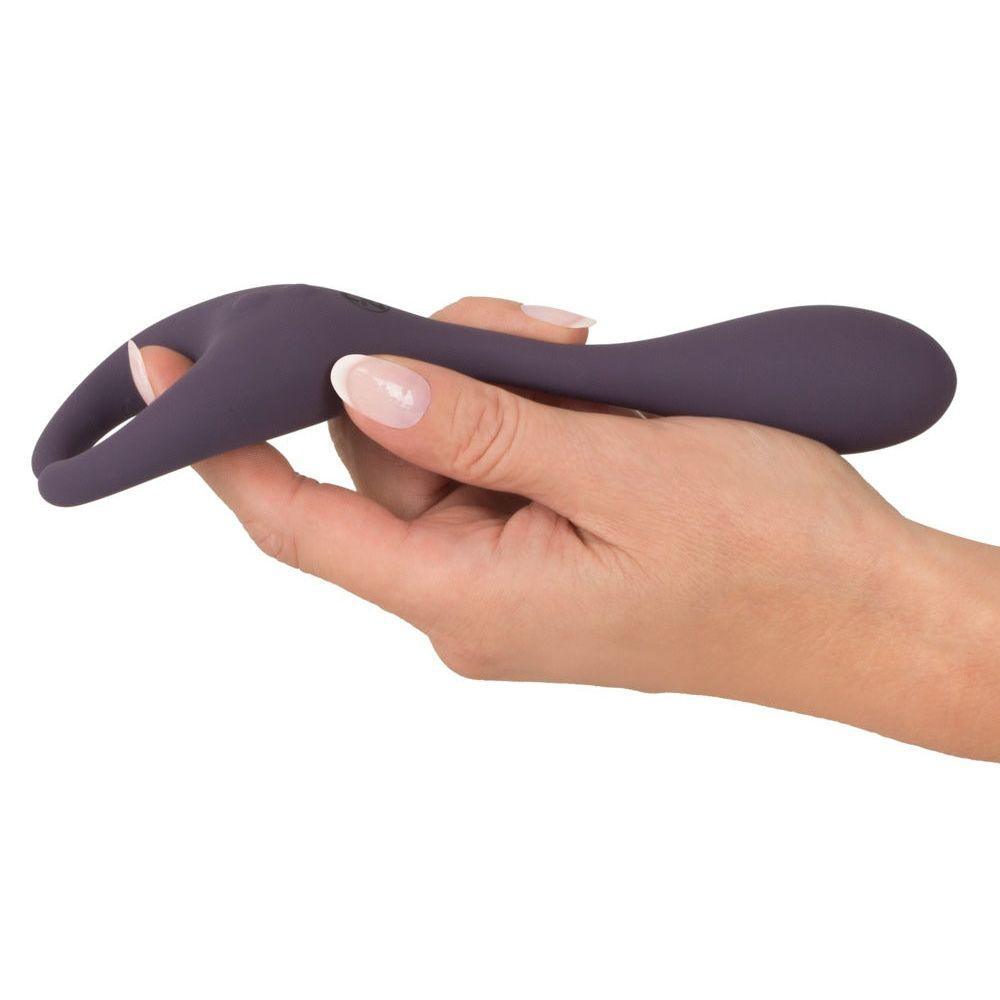 Paarvibrator "Remote Controlled" aus Silikon - mit Fernbedienung 18.5 cm (violett) - loveiu.ch