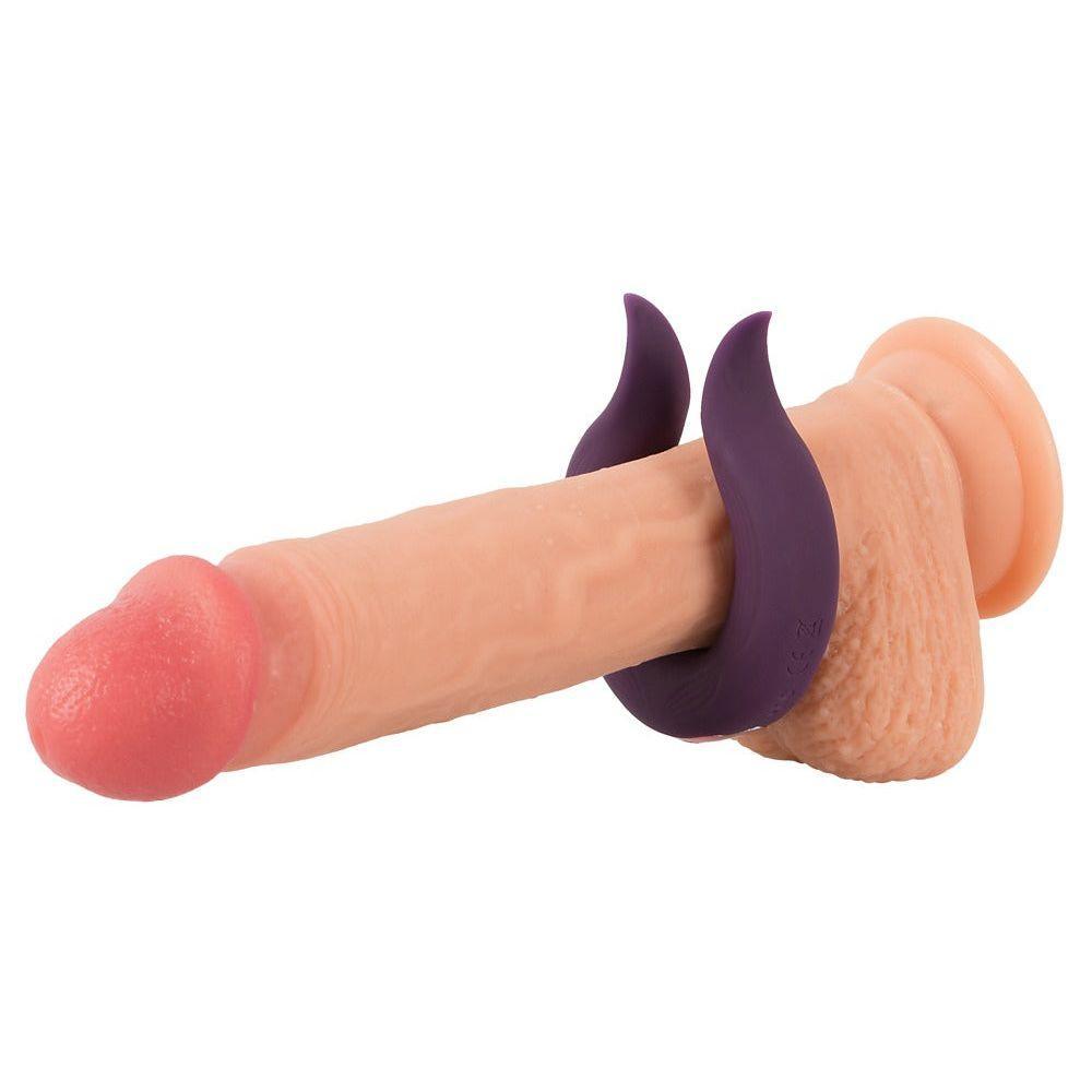 Paarvibrator "Two Motors coupleβs ring" aus Silikon Γ 3.7 cm (violett) - loveiu.ch