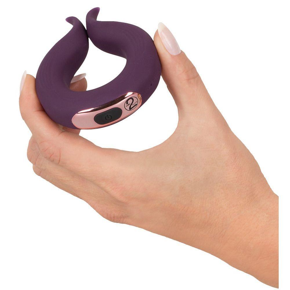 Paarvibrator "Two Motors coupleβs ring" aus Silikon Γ 3.7 cm (violett) - loveiu.ch