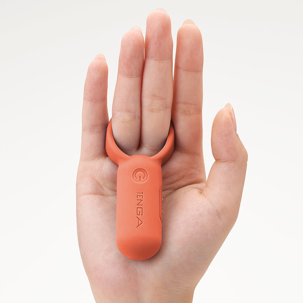 Cock ring "pairRING" made of silicone - from TENGA Ø 3.8 cm (orange)