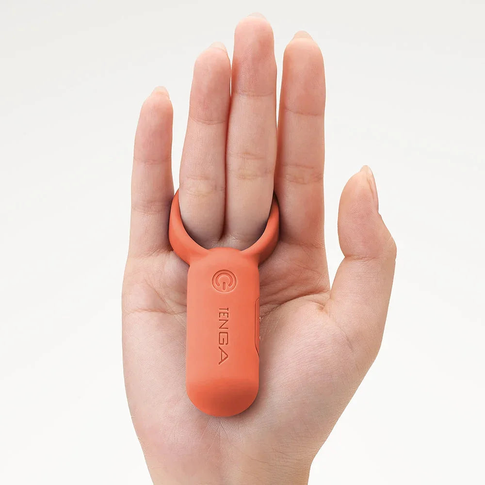 TENGA Finger-Vibrator in Orange – diskretes Liebesleben-Zubehör für alle Geschlechter