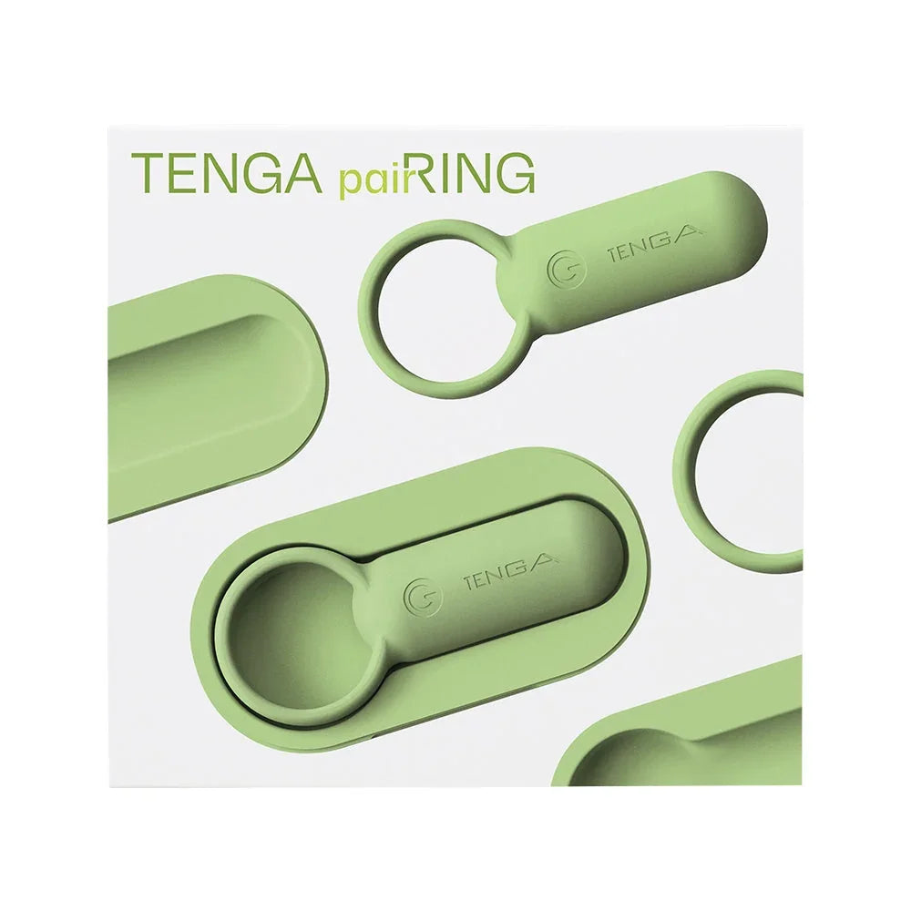 TENGA pairRING – grüner Paarvibrator für gemeinsame Intimität, diskret & komfortabel