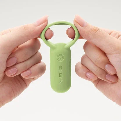 Grüner Tenga Vibrator mit Ringgriff – diskretes Liebesleben Zubehör für alle Orientierungen