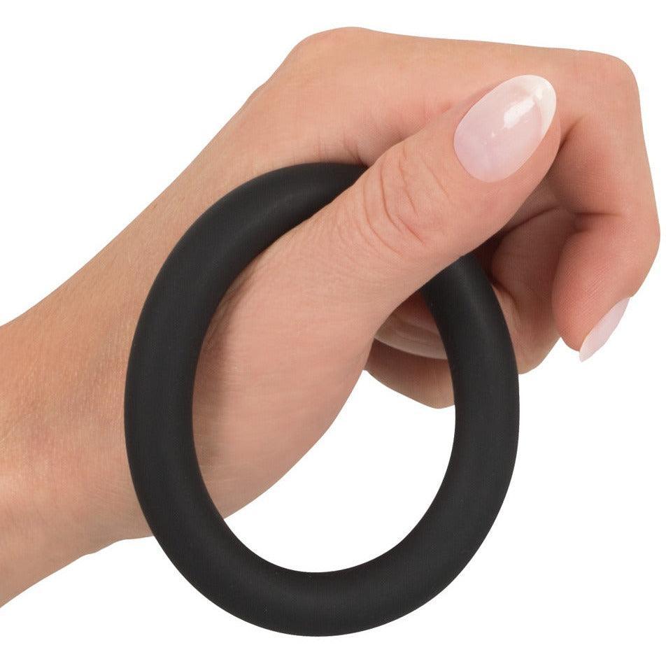 Penis- und Hodenring "Soft-Touch" aus Silikon - Ø 5 cm (schwarz) - loveiu.ch