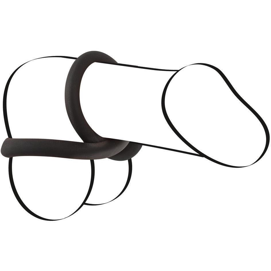 Penis- und Hodenring "Soft-Touch" aus Silikon - Ø 5 cm (schwarz) - loveiu.ch