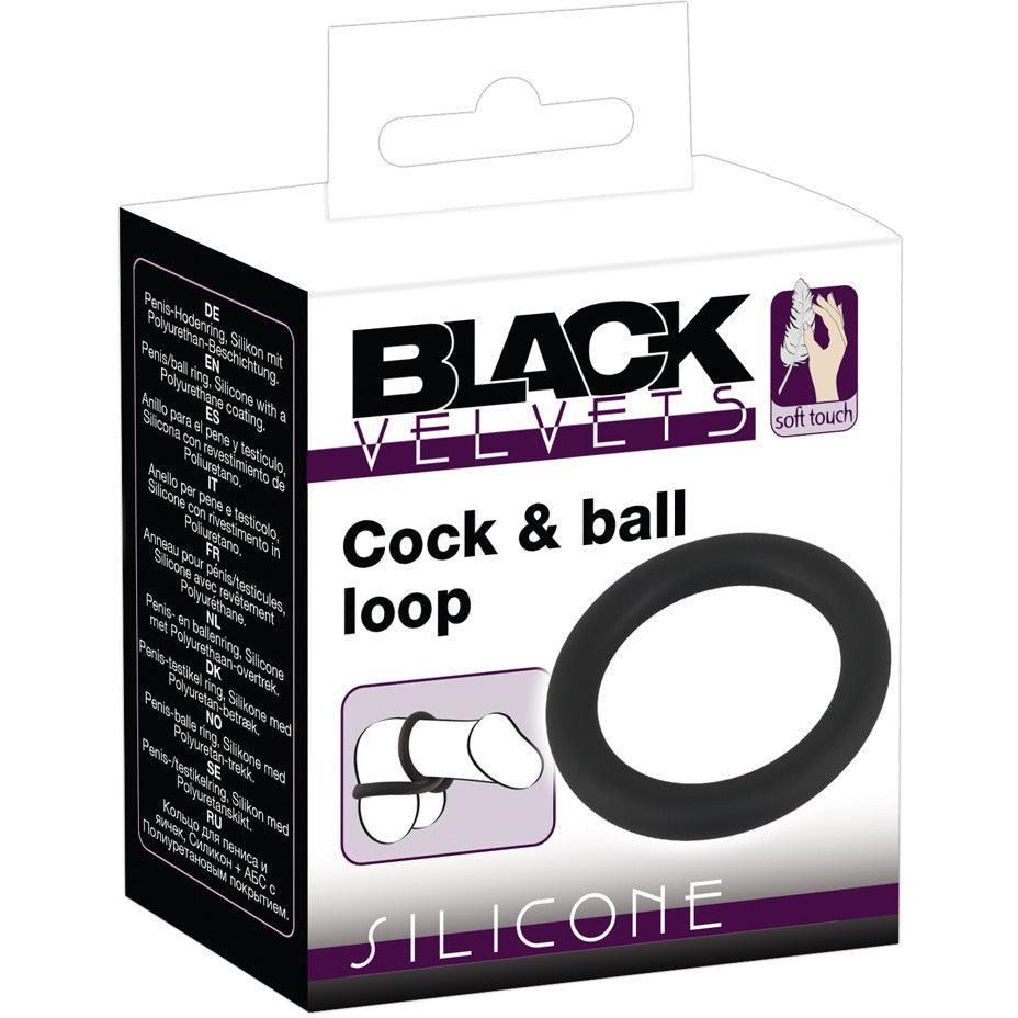 Penis- und Hodenring "Soft-Touch" aus Silikon - Ø 5 cm (schwarz) - loveiu.ch