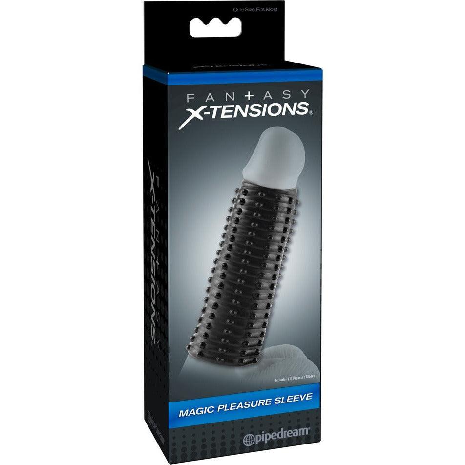 Penishülle "Magic Pleasure Sleeve" genoppt - Ø 3.1 cm (schwarz) - loveiu.ch