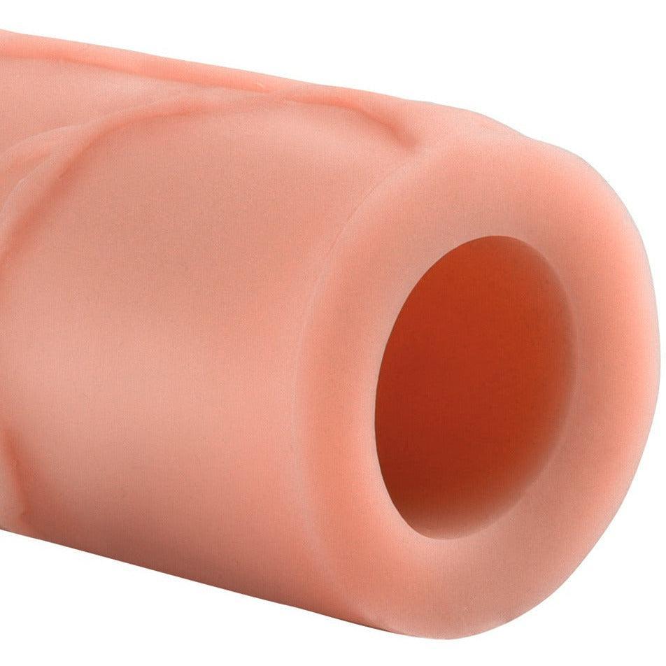 Penishülle "Mega 2" Extension" verlängert & verdickt den Penis - Ø 5 cm (hautfarben hell) - loveiu.ch