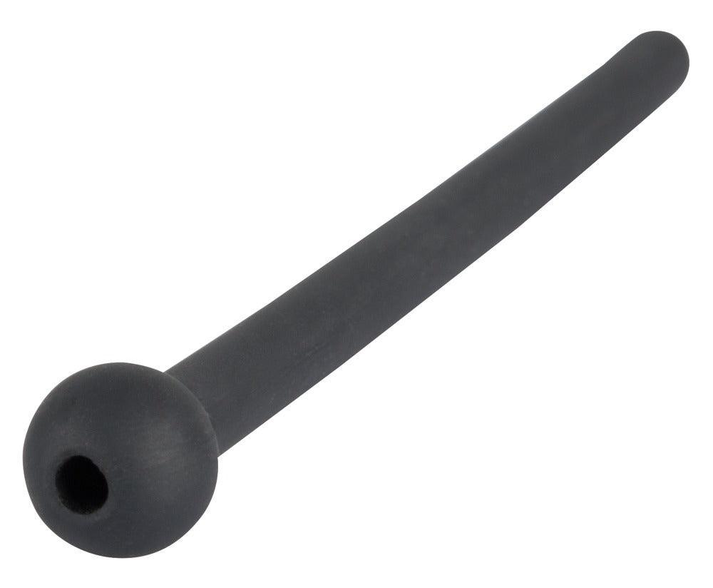 Penisplug "Piss Play" aus Silikon - Harnrörenstimulation Ø 0.7 cm (schwarz) - loveiu.ch