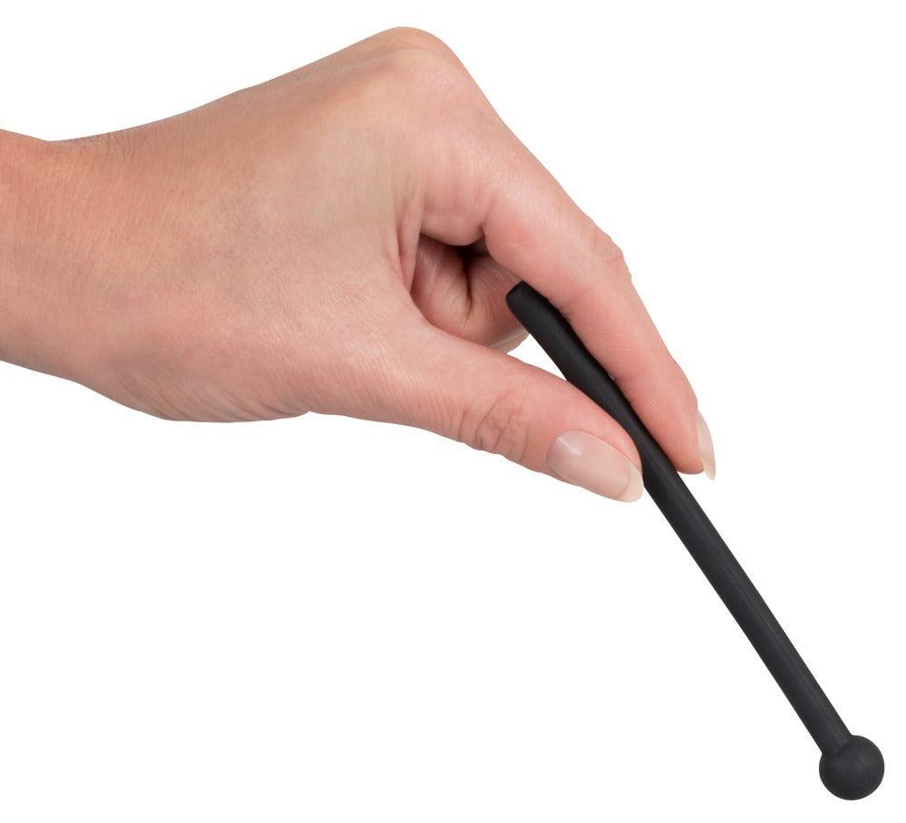Penisplug "Piss Play" aus Silikon - Harnrörenstimulation Ø 0.7 cm (schwarz) - loveiu.ch