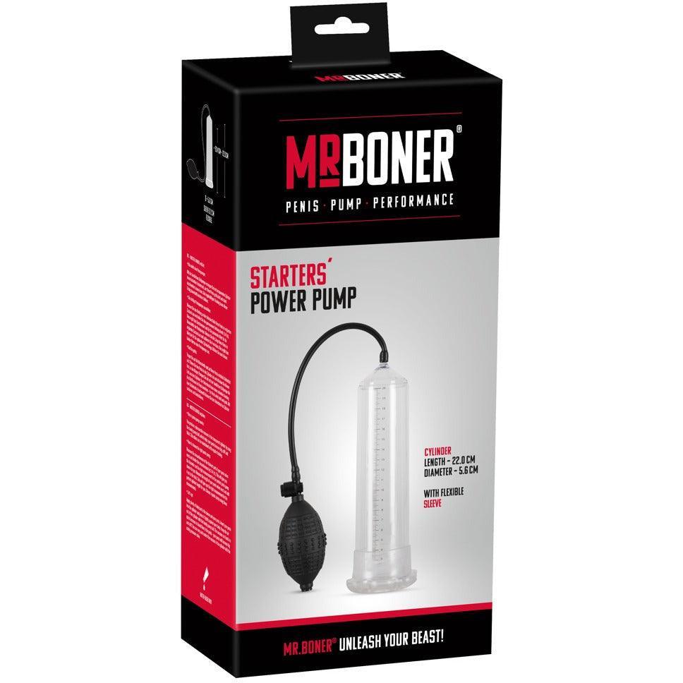 Penispumpe "Mister Boner Starters" - handlicher Pumpball & Messskala - loveiu.ch