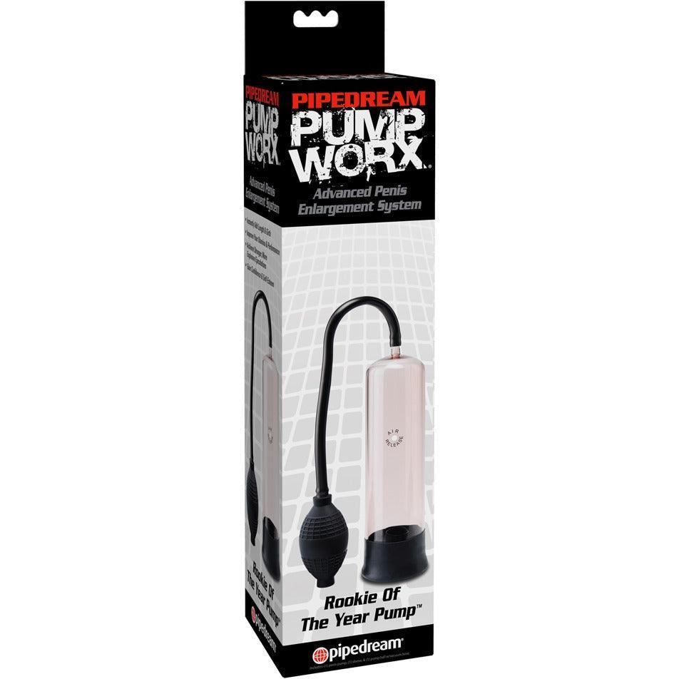 Penispumpe "Rookie of the Year" mit handlichem Pumpball - Ø 5 cm (transparent/schwarz) - loveiu.ch