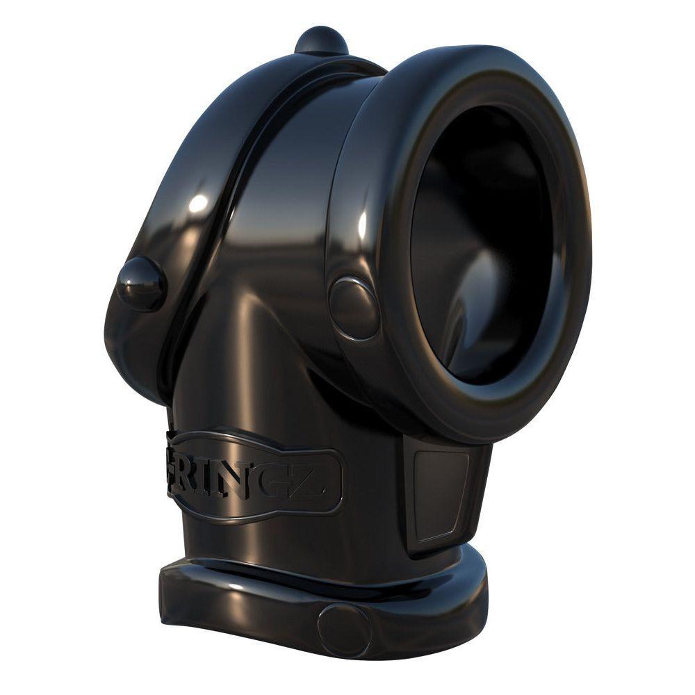 Penisring "Cock Pipe mit Ball-Stretcher" aus TPR Ø 3.5 cm (schwarz) - loveiu.ch