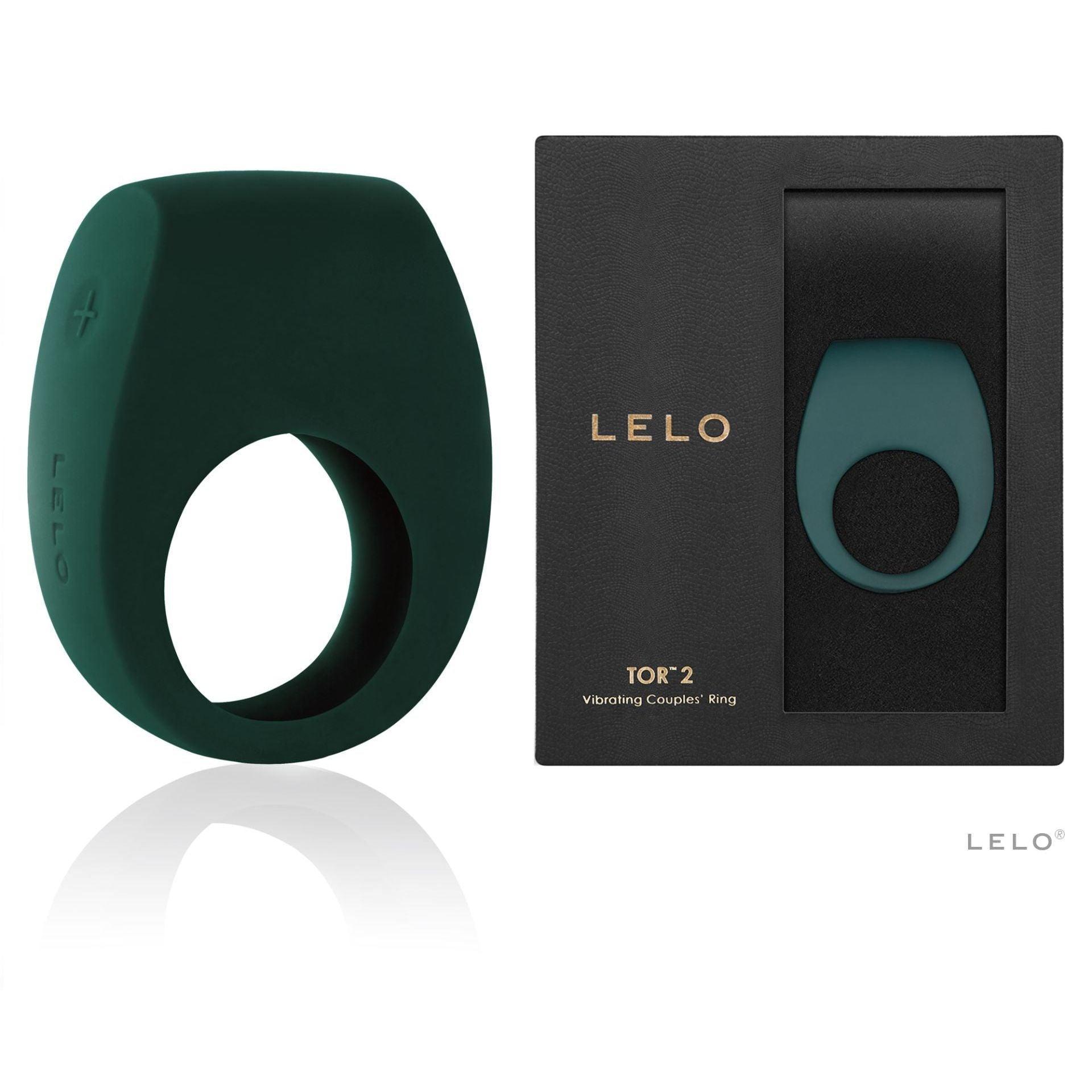 Penisring "LELO Tor 2" aus Silikon - mit Vibration Ø 2.9 cm (grün) - loveiu.ch