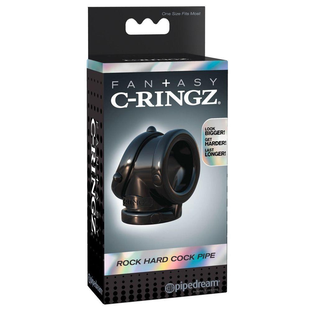 Penisring "Rock Hard Cock Pipe" aus TPR Ø 3.6 cm (schwarz) - loveiu.ch