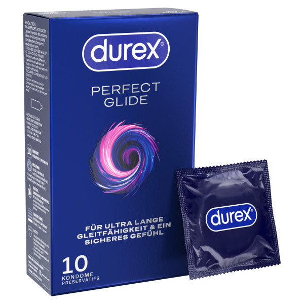 Kondome "Perfect Glide - Extra sicher" Naturkautschuklatex (56 mm/10 Stk.) von Durex