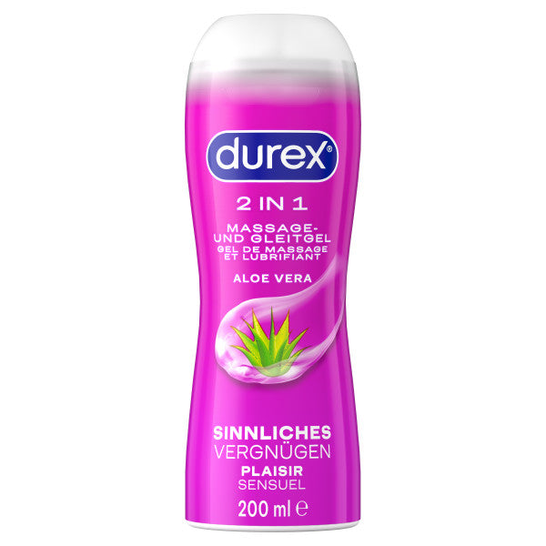 Lubrifiant à base d'eau Durex « Play 2 en 1 » avec extrait d'aloe vera (200 ml)