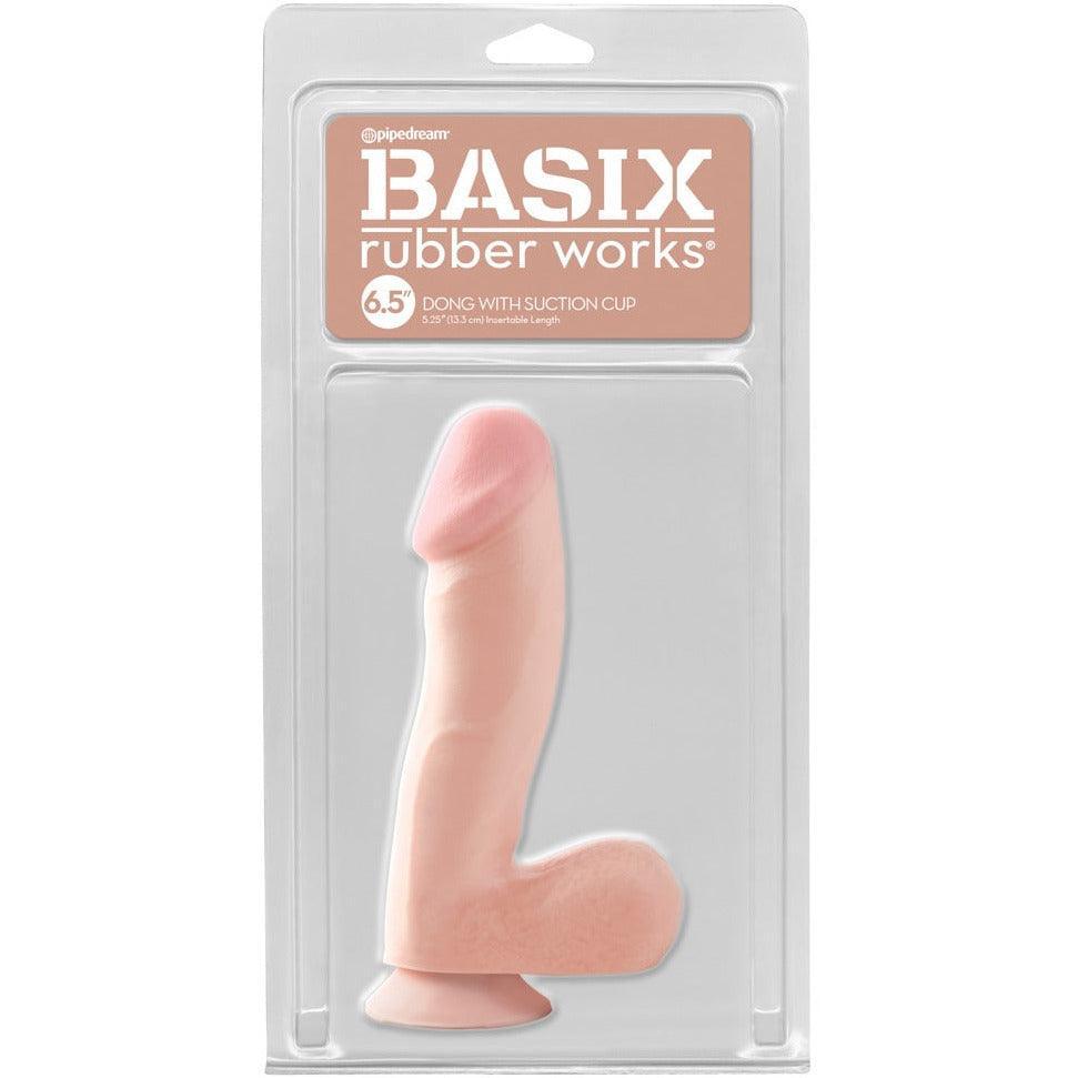 Realistischer Dildo mit Hoden und Saugfuss - 19 cm (hautfarben hell) - loveiu.ch