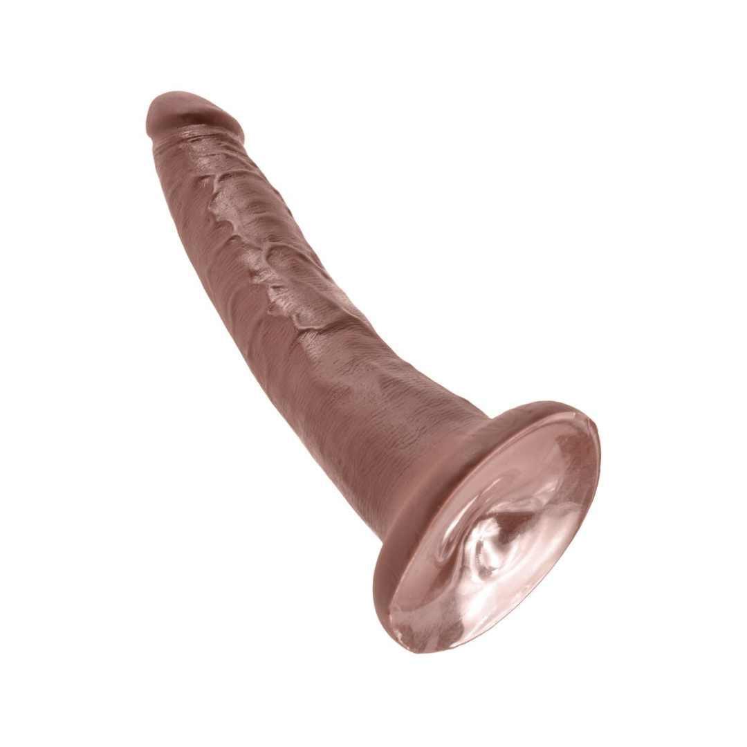 Realistischer Dildo mit Saugfuss - 20.5 cm (braun) - loveiu.ch