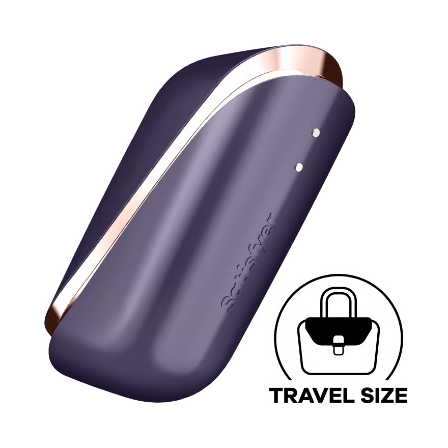 SATISFYER Auflegevibrator "Pro Traveler" - Airpulse-Technologie 10.7 cm (schwarz/weiss)