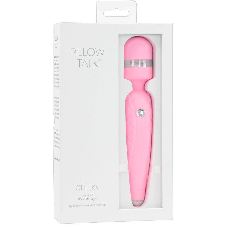 Stabvibrator "Cheeky" aus Silikon - beweglicher Massagekopf 20 cm (rosa) - loveiu.ch