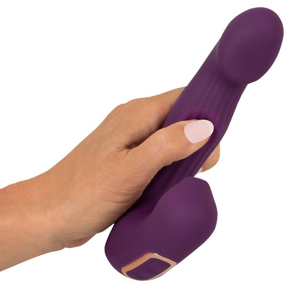 Vibrator mit Klitorissauger "4 Function" aus Silikon 18 cm (violett) - loveiu.ch