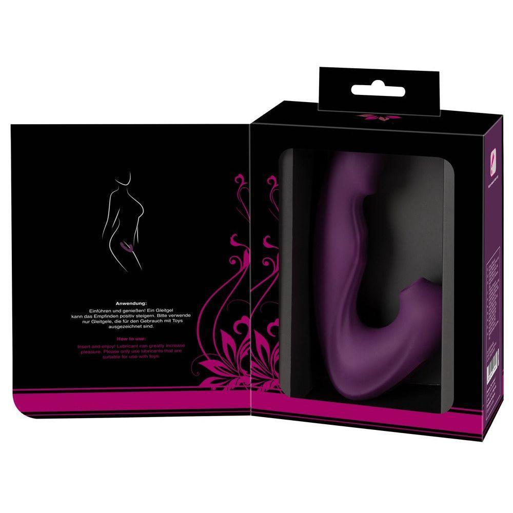 Vibrator mit Klitorissauger "4 Function" aus Silikon 18 cm (violett) - loveiu.ch