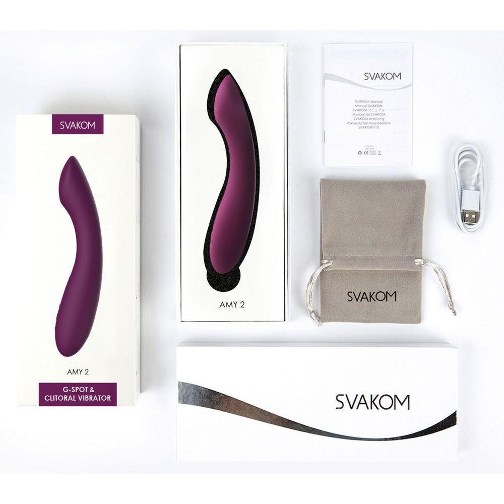 Vibrator "Amy 2" aus Silikon - 17.4 cm (violett) - loveiu.ch