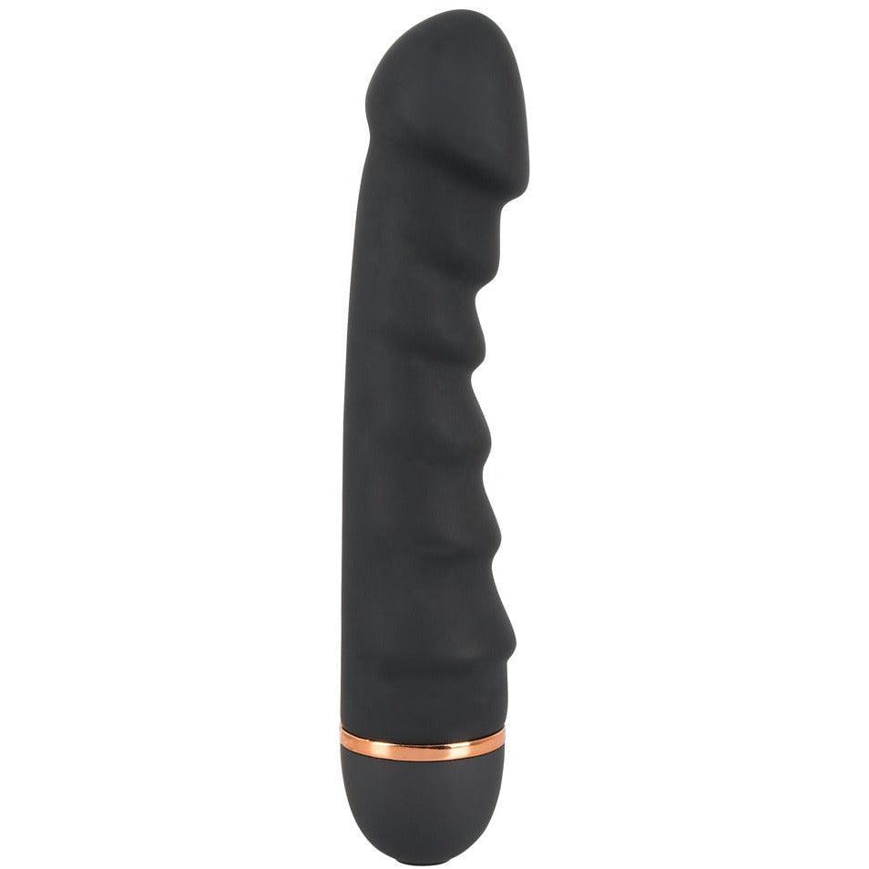 Vibrator "Bendy" aus Silikon - mit Reizrippen 16.5 cm (schwarz) - loveiu.ch