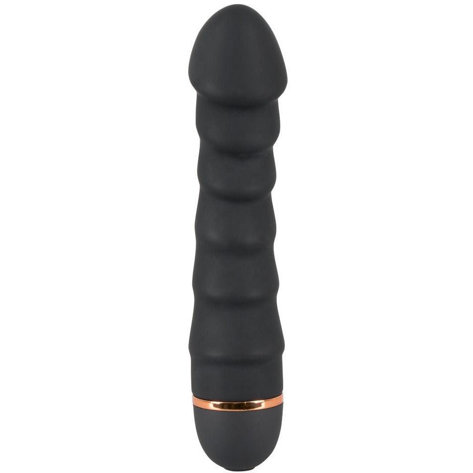 Vibrator "Bendy" aus Silikon - mit Reizrippen 16.5 cm (schwarz) - loveiu.ch