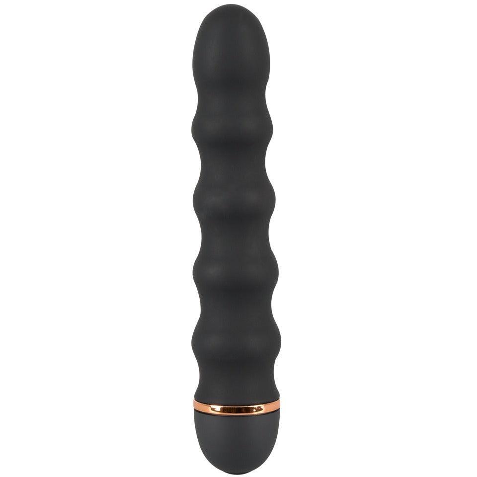 Vibrator "Bendy Wavy" aus Silikon - mit stimulierenden Reizwellen 16.5 cm (schwarz) - loveiu.ch
