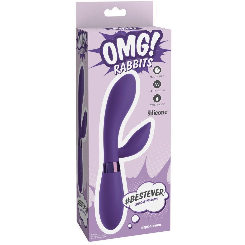 Rabbit-Vibrator "Bestever" aus Silikon 21.2 cm (violett) - loveiu.ch